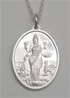 Shri Lakshmi Pendant - Sterling Silver