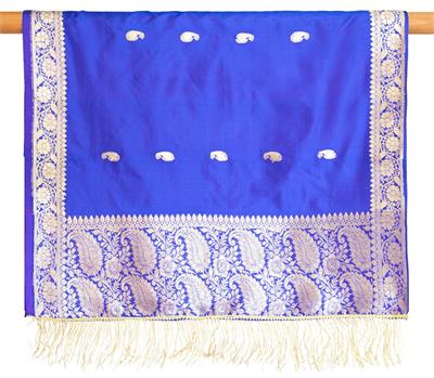 Silk Puja Cloth with Border 22"x72"
