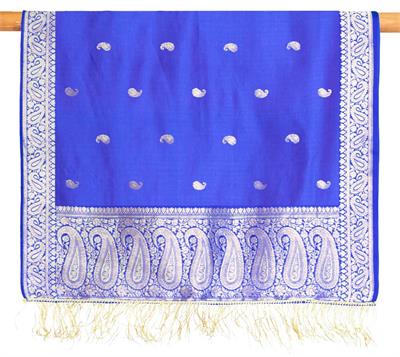 Silk Puja Cloth with Border 22"x72"