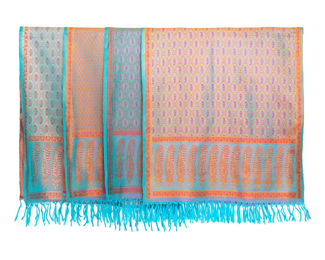 Silk Puja Cloth with Pattern 22"x 72"