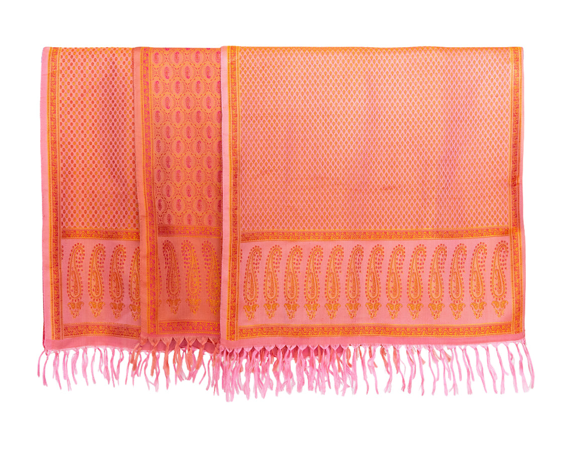 Silk Puja Cloth with Pattern 22"x 72"