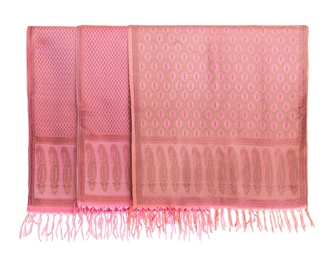Silk Puja Cloth with Pattern 22"x 72"
