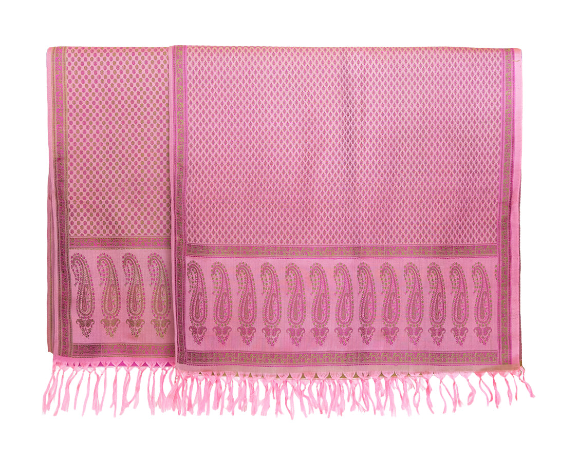 Silk Puja Cloth with Pattern 22"x 72"
