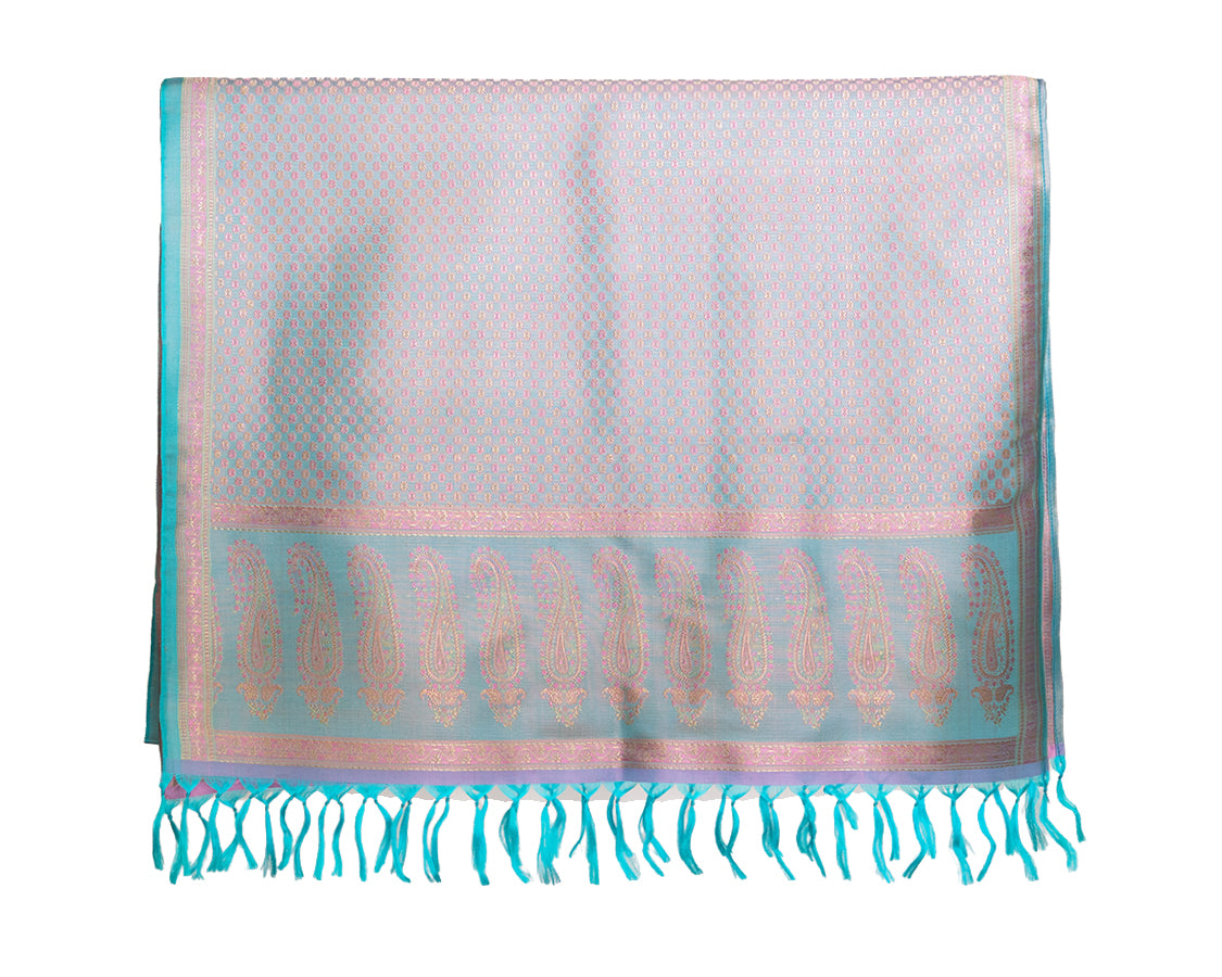 Silk Puja Cloth with Pattern 22"x 72"